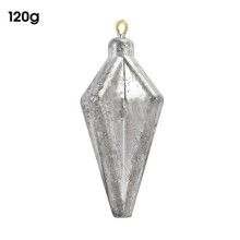 (B) Plomo de pesca de pequeña resistencia, hundimiento rápido, de metal, 100/120/150 g, colgante plano