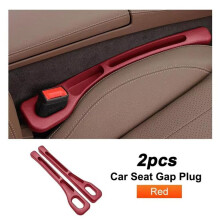 (rosso, 1 set) Organizer universale per fessure del sedile auto in similpelle - Contenitore a prova