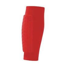 (Rojo, L) 1 espinillera deportiva de fútbol para jóvenes adultos, elástica, transpirable, de compresión,