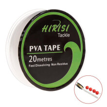 PVA-tape voor visvoer, wateroplosbaar 10 mm x 20 m, snel oplossend materiaal, transparant, milieuvriendelijk