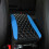 (rosso) Copertura universale per console centrale auto, in similpelle, impermeabile, con patchwork, 3