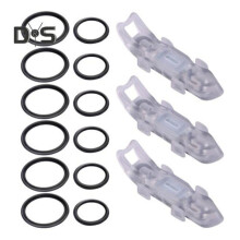 (wit, 3 stuks) 1/2/3 stuks Magnetische vishaakhouder met rubberen ringen Aashaak zonder gat Houder Automatische