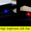 (bleu) 1Pcs Car Solar Warning Light Dummy Alarm Simulation Anti-theft Universal LED Camera Interior Lamp 2