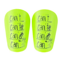 (Verde, S) 1 par de mini espinilleras de fútbol con letras antideslizantes para niños, adolescentes