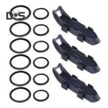 (zwart, 3 stuks) 1/2/3 stuks Magnetische vishaakhouder met rubberen ringen Aashaak zonder gat Houder