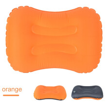 (Orange) Oreillers de voyage gonflables Oreillers de voyage, légers et portables, oreillers de voyage compacts,
