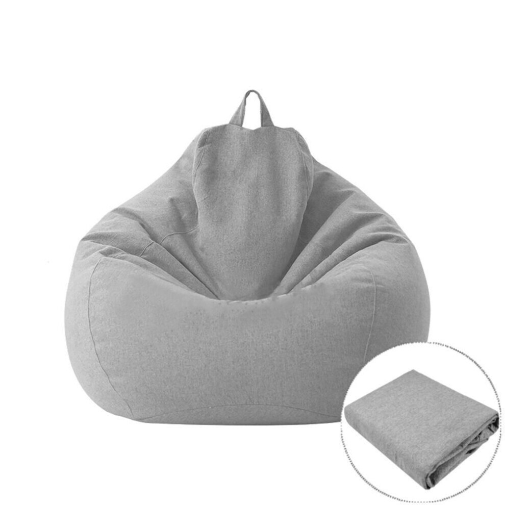 (L-couverture gris clair) Relax Beanbag Case Furniture Seat Chairs Pouf Puff Couch Bean Bag Cover Tatami Covers Sofas Cover