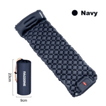 (Marine) Matelas gonflable de camping en plein air Matelas de couchage avec oreillers de voyage Tapis d'air ultraléger