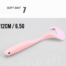 (7#) 1 stuks vislokmiddel 12 cm 5,5 g swimbait shad T-tail zacht aas kunstmatige siliconen lokmiddelen