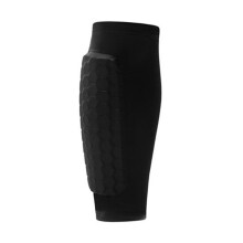 (Negro, M) 1 espinillera deportiva de fútbol para jóvenes adultos, elástica, transpirable, de compresión,