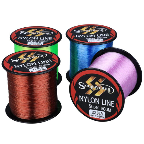 (verde, 11,0 libbre) Lenza da pesca in nylon super resistente da 500 m, materiale da 11 libbre a 36,3 2