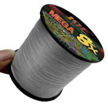 (grijs, 22 lb) 100 m 8-strengs spindraad voor reizen, surfen, zeevissen, multifilament, superduurzame
