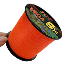 (oranje, 22 lb) 100 m 8-strengs spindraad voor reizen, surfen, zeevissen, multifilament, superduurzame