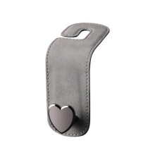(grigio) Gancio portaoggetti per sedile posteriore auto, resistente all'usura, robusto, universale,
