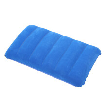 (47x30cmTrou bleu)47x30cm Oreiller gonflable de voyage Oreiller de couchage de camping en plein air Oreiller gonflable