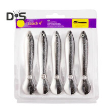 (grijs wit, 1 set) 5 stuks/set 10 cm/6 g zachte modderkruiper kunstaas siliconen bionische modderkruiper