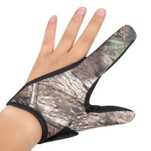(Camouflage links) Handschoenen met twee vingers Handschoenen voor vislokmiddelen Hengel Werplijn Vingerbeschermingshandschoenen