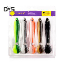 (veelkleurig, 1 set) 5 stuks/set 10 cm/6 g zachte modderkruiper kunstaas siliconen bionische modderkruiper