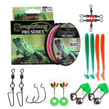 (multicolor, 4.0Line&&Lure) Sougayilang Vismolen Lijn 100m PE Gevlochten 4 Strengen Vislijn Met Visaccessoires