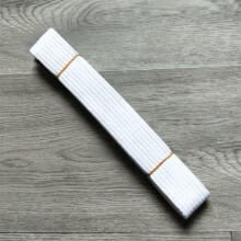 Cinturón de taekwondo de 2,2/2,8 m, color blanco, 220 cm, uniforme de karate, cinturón de clasificación