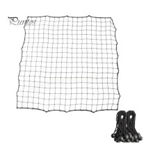 (schwarz) Fußball-Rebounder-Netz mit 20 elastischen Seilen Kickback-Fußball-Übungsnetz Zieltor-Rebound-Netz