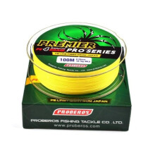 (2.0/25LB, Geel) Ocean Rock Fishing 4 Stands 4 Weaves 6LB-100LB Japanse gevlochten draden Spectra 100M