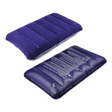 (46x30cm Bleu) Oreillers de camping gonflables ultra-légers, portables et confortables pour la randonnée et le