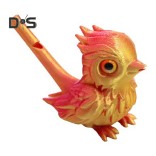 (Rot, Gold) Vogelpfeife für Kinder und Erwachsene, vogelförmige Wasserpfeife, 3D-gedruckt, buntes Vogelpfeifenspielzeug,