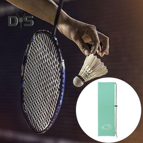 (grey) Badminton Racket Bag Portable Dustproof Protective Tear Resistant Soft Texture Large Capacity 2-3 Rackets Adjustable Shoulder 1