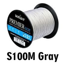 (grijs, 2.0/25LB) 4 gevlochten 100m Dali Horse Fish Line kleurrijke PE-lijn 0.4# rotsvislijn zeevislijn
