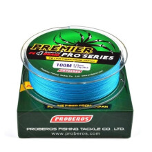 (0,6/8LB, Blauw) Ocean Rock Fishing 4 Stands 4 Weaves 6LB-100LB Japanse gevlochten draden Spectra 100M