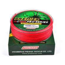 (0,8/10LB, Rood) Ocean Rock Fishing 4 Stands 4 Weaves 6LB-100LB Japanse gevlochten draden Spectra 100M