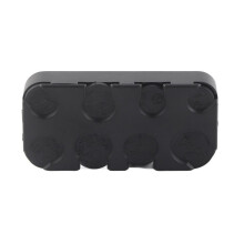 Contenitore porta monete rettangolare in plastica per euro, organizer per auto