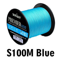 (blauw, 2.0/25LB) 4 gevlochten 100m Dali Horse Fish Line kleurrijke PE-lijn 0.4# rotsvislijn zeevislijn