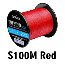 (rood, 0,4/6LB) 4 gevlochten 100m Dali Horse Fish Line kleurrijke PE-lijn 0,4# rotsvislijn zeevislijn