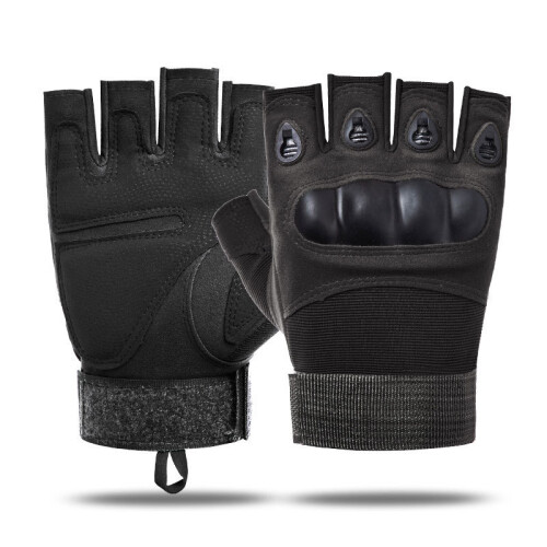 Gants Tactiques Sans Doigts MFH - Noir - Taille Unique - Neuf Avec étiquettes