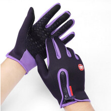 (VIOLET) Gants de moto à écran tactile Gants de moto d'hiver Gants de sport de plein air Gants chauds pour femmes