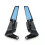 (white) 2pcs 360-degree Rotating Wind Wing Side Mirrors Motorcycle Rear View Mirrors Versatile Compatibility Adjustable Shatterproof 5