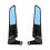 (bleu) 2pcs 360-degree Wind Wing Side Mirrors Motorcycle Rear View Mirrors Versatile Compatibility Adjustable Shatterproof 1