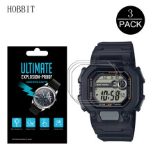 (W-737Hx) 3 kpl Nano Räjähdyssuojattu näytönsuoja Casio W-737HX WS-1400H HD kirkkaalle Smart Watch -näytölle suojaava