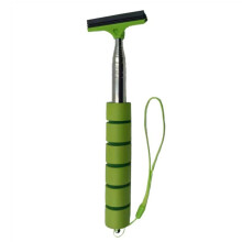 (Verde) Limpiaparabrisas de espejo retrovisor de coche, cabezal de cepillo retráctil telescópico de