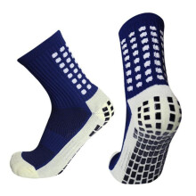 (Marineblauw) Hoogwaardige antislip voetbalsokken met sportgrip, antislip basketbalsokken, voetbalsokken