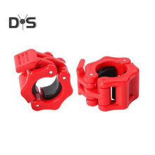 (red, 2.5cm) 1 Pair Barbell Clamp Spinlock Collars Lock Clips Weight Lifting Gym Barbell Collar Quick Release Clamps For Weightlifting