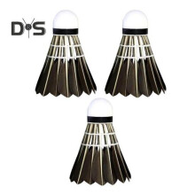 (3pcs) 3/6/12pcs Badminton Shuttlecocks Birdies Feather Shuttlecocks Black Duck Feather Badminton Balls For Indoor Outdoor Sports