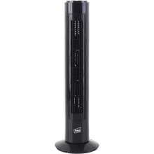 Neo 29" Inch Air Cooling Cooler Free Standing Quiet Bedroom Bladeless Tower Fan 3 Speed Oscillating (Black)