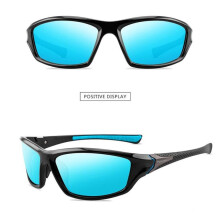 (4) Polarisierte Angelbrille für Herren und Damen, Autofahren, Reiten, Sonnenbrille, Outdoor-Sportbrille