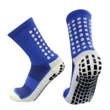 (Blauw) Hoogwaardige antislip voetbalsokken met sportgrip, antislip basketbalsokken, voetbalsokken,