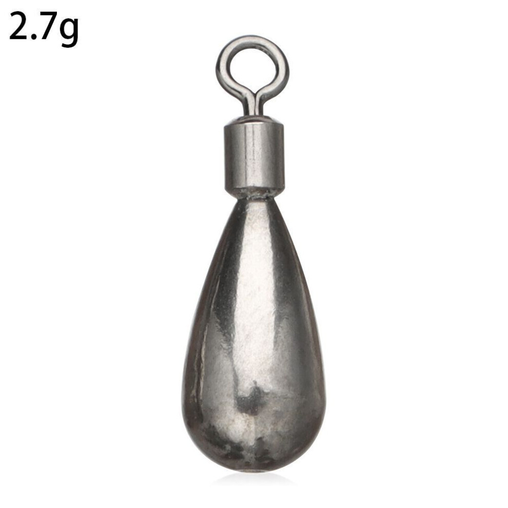 (2.7g) Poids supplémentaire Quick Release Casting Line Sinkers Fishing Tungsten Fall Hook Connector Sinker