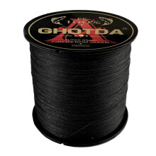 (zwart, 10 lb) Ghotda PE gevlochten vislijn multifilament 100m 4 strengen 10-80 lb lijnen voor vislijnkoord