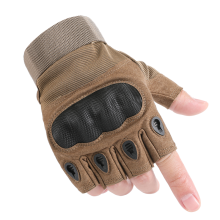 Gants tactiques militaires à écran tactile (MHalf Khaki) pour hommes et femmes, pour paintball, airsoft, combat,